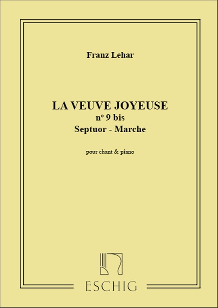 Veuve Joyeuse 8Vedova Allegra) N 9B Cht-Piano